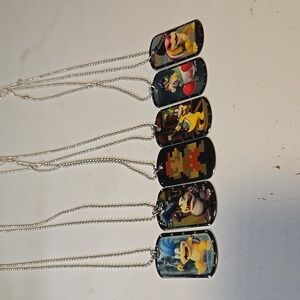 6 Super Mario Brothers Dog Tags
